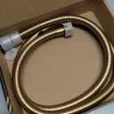 Short Bidet Hose 48 Inches Gold High Pressure Shower Hose Extra Long 304 Stainless Steel Handheld Showerhead Hoses For Cleaning Anti Winding Interface Flexible Rv Shower Hoses Replacement