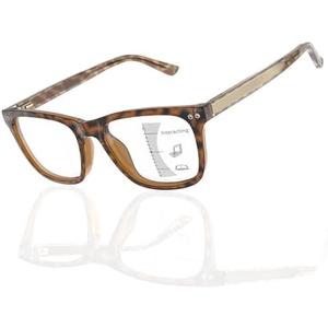 Epavouos Bifocal Reading Sunglasses Men Clear Top Acetate Frame Sun Readers with Metal Core Wire UV Protection Spring Hinge