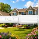 Extra Long No-Drill Tension Curtain Rod 40-166 Inches (4-14Ft), Heavy Duty Adjustable Rod for Outdoor Patio Curtains, Large Windows, Room Divider & Bathroom, White