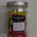 Tuscany Candle, Limited Edition Citrus Splash, With Essential Oils, Tropical juice and bright citrus 18OZ