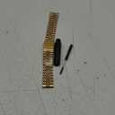 BINLUN Stainless Steel Watch Band Replacement Metal Watch Strap with Double Locking Foldover Clasp for Men Women 20mm in Gold
