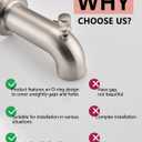 Tub Spout with Diverter, Bathtub Spout for Hand Shower,Brushed Nickel