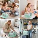 Nail Polish Bag Organizer Case Double Layer Nail Kit Storage Bag Fits 45+ Bottles(15ml/0.5fl.oz) and Nail Supplies Nail Travel Carrying Case for Nail Tech and Nail Lover