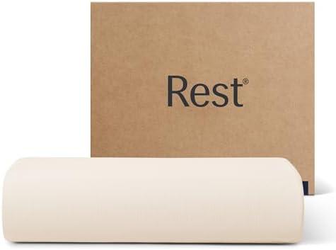 REST® Evercool®+ Flat Sheet Cali King/King Size, Breathable Luxury Bedding for Hot Sleeper and Night Sweats, Bed Sheet with Woven Ionic+ Self Cleaning Silver Yarn for Sensitive Skin, Snow Ivory