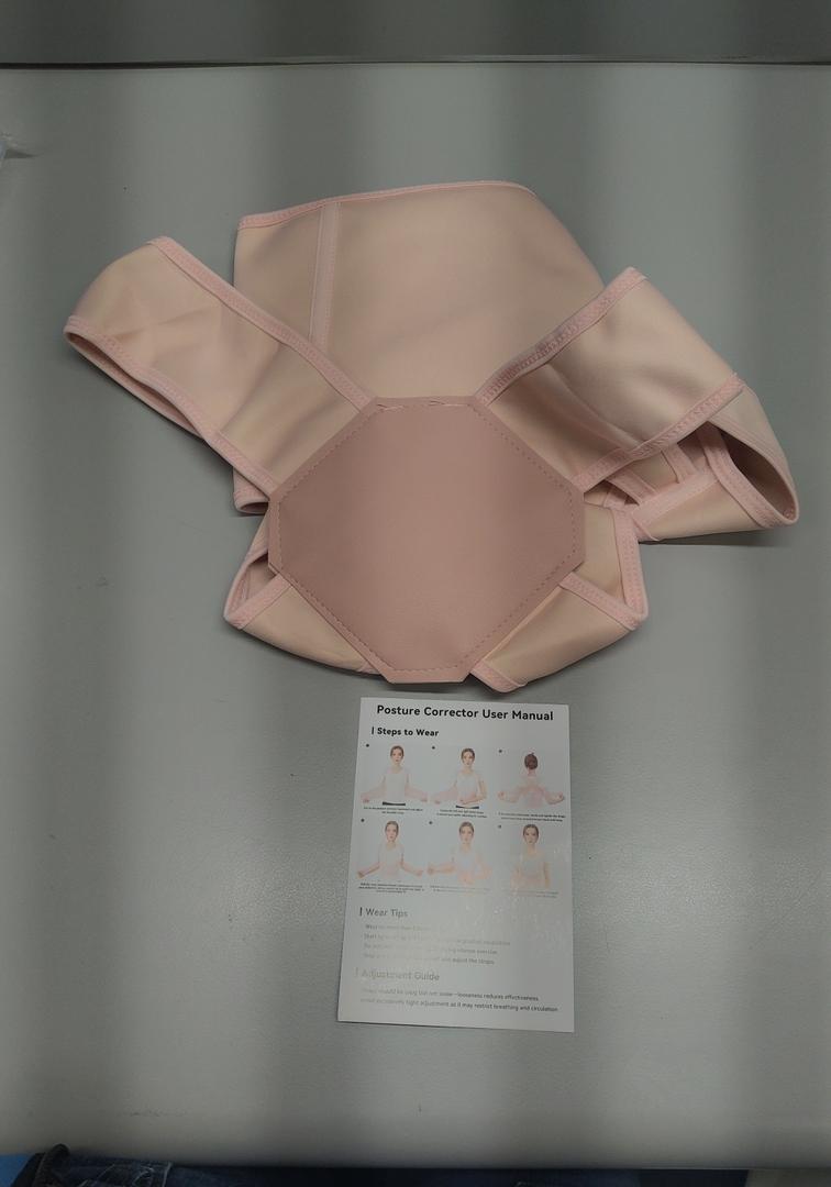 QFE Posture Corrector for Women and Men Back Brace Upper Back Support Adjustable Breathable Shoulder Straightener Hunchback Correction Clavicle Back Pain Relief Comfortable Daily Wear Pink LargeQFE Posture Corrector for Women and Men Back Brace Upper Back Support Adjustable Breathable Shoulder Straightener Hunchback Correction Clavicle Back Pain Relief Comfortable Daily Wear Pink Large