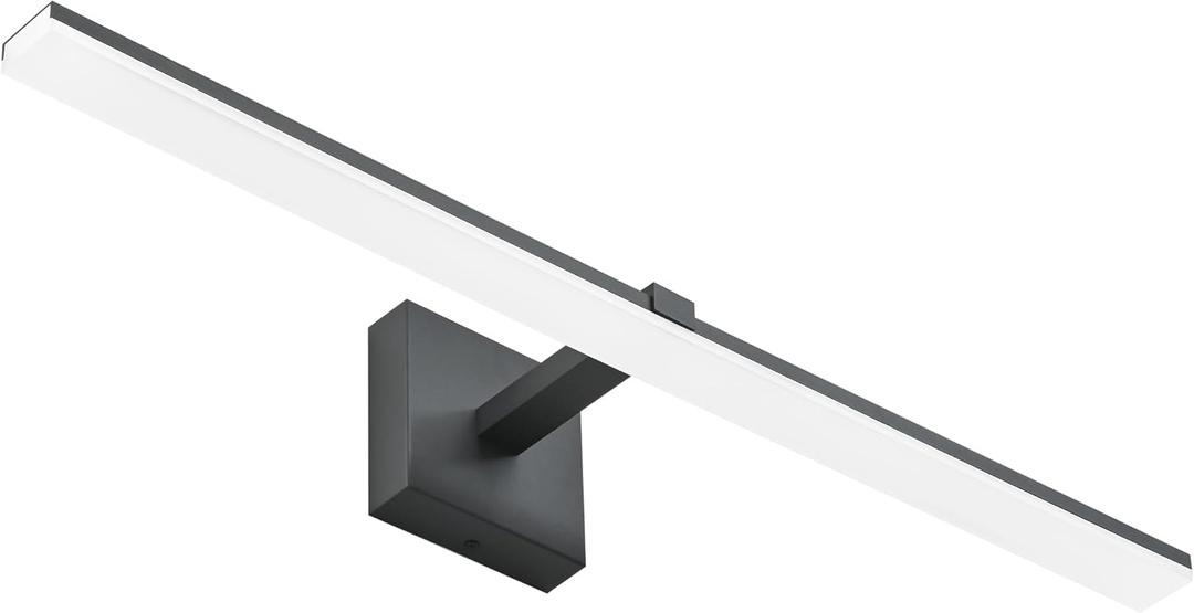 ZUZITO Modern Vanity Lights for Bathroom - 30 inch LED Bathroom Lights Over Mirror Black Light Fixture Bath Room 6000K Cool White
