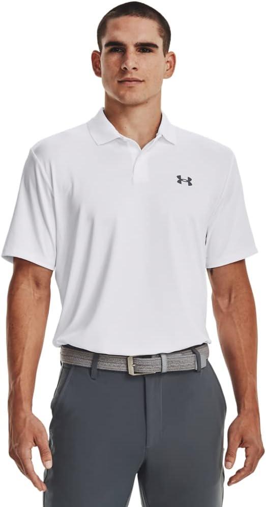 Under Armour Men's Matchplay Polo (X-Large, (100) White / / Pitch Gray)