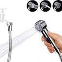3 Mode Dog Shower Attachment, High Pressure Handheld Sprayer with ON/OFF Switch, 3/4 GHT Female Connector, 100 Inches Stainless Steel Hose, for Outdoor Pet Bathing and Washing