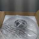 VOLISUN Low Profile Ceiling Fans with Lights and Remote, 23.6in Fandelier Ceiling Fan with Light, 3000K-6500K Dimmable Bladeless LED Fan Light, White Flush Mount Ceiling Fans with Lights for Bedroom