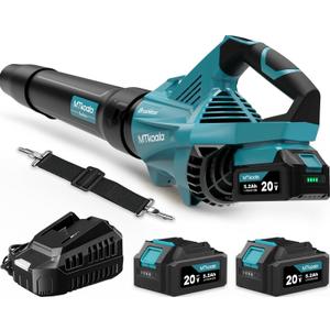 Leaf Blower Cordless, New Upgraded 1200W Brushless Motor Leaf Blower, 700CFM 200MPH with 3 Speed Modes, 160Mins Max Runtime, Handheld Electric Blower for Lawn Care, Yard, Dust & Snow