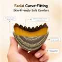 Lymphatic Contour Face Brush - Dry Facial Brush and Lymphatic Drainage Massager with Ergonomic Design, Soft Skin-Friendly Bristles for Chin/Neck Contouring & Fatigue Relief