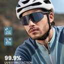 Lamicall 24g Polarized Sports Sunglasses for Men Women - UV400 Protection Sun Glasses for Baseball Running Cycling Driving