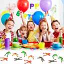 28 Packs Valentines Day Sticky Wall Climbing Men Ninja with Gifts Cards Set for Boys, Stress Relief Toys for Kids Party Favor, Classroom Exchange Prizes, Valentine Greeting Cards