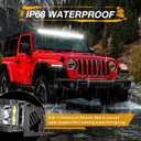 40 Inch Curved LED Light Bar, Niking Auto Super Slim 360W Off Road Dual Row LED Driving Light Spot Flood Combo Work Light Roof Bumper Bar for Trucks UTV ATV SUV RZR Wrangler JK JL Boat