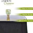 2 x Aspen Creative 24029-11, Sphere Finial for Lamp Shade, Steel in Brass Plated Finish, 1" Height, (1 Pack)