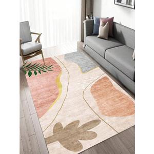 Geometric Pattern Carpet Minimalist Style Rug Living Room Carpet Anti-Slippery Floor Mat for Bedroom Corridor and Baby Crawling Mat 55x79inch