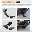 ASOPARTS Rear Bed Step Compatible with 2019 2020 2021 2022 2023 2024 2025 2026 Dodge Ram 2500 3500 Retractable Bumper Tailgate Step # 82215842AE 82215842AC 82215842AD 82215842AH