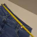 PINSV Women's High Waisted Crossover Denim Shorts (Large, Light Blue)