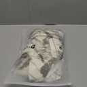 EZAPINE Women Floral Babydoll Mini Dress V Neck 3/4 Puff Sleeves A Line Flowy Swing Summer Sun Dresses L