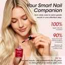 Gellen Pro Bio Active Glow Nail Polish One Step Ridge Filler Nails Concealer & Strengthener with Hexanal B5 Calcium & Grape Seeds Oil for Healthier Nails, Ultra-Glowy Shine, Vegan & Cruelty-free