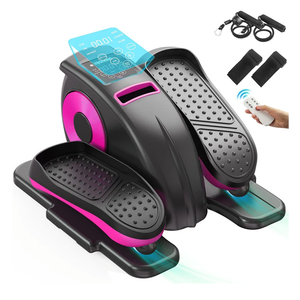 Under Desk Elliptical Machine, Ellipse Leg Exerciser as Seen on TV for Seniors with 12 Speeds, Mini Electric Seated Eclipse Exercise Training, Quiet & Portable Pedal Exerciser with Remote Control