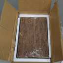 QEEIG Floating Shelves for Wall Bathroom Shelf Bedroom Kitchen Living Room Hanging Book Shelves Small Farmhouse Decor 16 inch Set of 3, Rustic Brown (015-BN3)