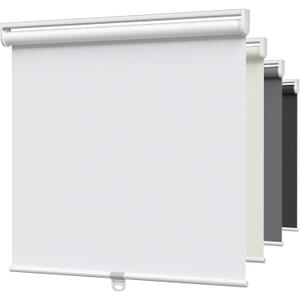 MYshade Blackout Cordless Roller Shades, Room Darkening Free-Stop Roll Up Blinds for Windows, Pull Down Blocking Blind for Home and Office, Easy to Install, 41" W X 72" H, White