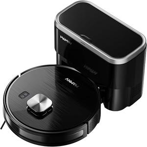 MAMNV Robot Vacuum and Mop, 11500 Pa Suction, Robotic Vacuum with Smart LiDAR Navigation, 90 Day Self-Emptying,160 Min Runtime, App/Alexa/Voice Control, Ideal for Pet Hair, Carpet & Hard Floor (Missing docking station, Used, dirty)