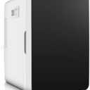 Homdox Mini Fridge, 20L Compact Skincare Fridge, 60W Portable Cooling and Heating Refrigerator for Skincare, Foods, Medications, Bedroom, Office & Car, black