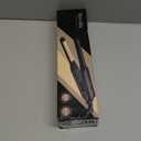 Terviiix 1/ 2" Small Flat Irons for Short Hair, Pencil Edges Flat Iron Hair Straightener, Small Straightening Iron for Pixie Cut & Touch Ups, Ceramic Flat Iron Curling Iron in One, Dual Voltage, Black