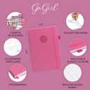 GoGirl Weekly Schedule Planner  Hourly Work & Life Planner with Time Slots  Vertical Agenda Organizer for Daily Productivity, A5 (Violet Blossom) (A5 (5.8'' x 8.3''))