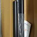 Black Tension Curtain Rod 41-100In,Outdoor Curtain Rod | No Drilling for Window or Bathroom Patio, Adjustable Spring Shower Rod,Rod Diameter 1.26In-One-bond stretching