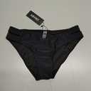 Zmart Strappy Low Rise Bikini Bottoms - Women Full Coverage Swim Bathing Suit Bottom Swimsuits Bottom (Large, Black)
