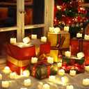 Topstone Remote Controlled Led Tea Lights,Flameless Candles with Timer,CR2450 Battery Powered Candles, Electric Votive Candle,for Festival Decoration and Wedding,Pack of 12,Warm White Light Color