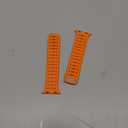 Magnetic Band Compatible with Apple Watch Band 49/46/45/44/42mm for Men Women, Breathable Silicone Sport Band with Safety Button for iWatch Ultra Series 11 10 9 8 7 6 5 4 3 SE (Black-Orange)