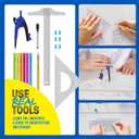 Dan&Darci Architecture Kit for Kids - 8 9 10 11 12 Year Old Girl Gifts - Boys Toys Age 8-10 - STEM Toys for Ages 8-13 - 12 Year Old Boy Birthday Gift for Girls - Architect Home Model Kit