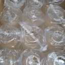 Tebery 12 Pack Unbreakable Plastic Glasses Stemless, 20 Oz Heavy Duty Clear Drinking Glasses Cups, Disposable & Reusable for Champagne, Dessert, Food Samples, Catering, Weddings