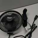 Comfort Zone 6-Inch Corded Clip-On Personal Fan 2-Speed Quiet Desk Fan with 360 Rotation, Fully Adjustable Tilt & Secure Strong Clamp Mini Air Circulator for Desks, Bedside & Office
