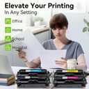 414X Toner Cartridges 4 Pack with Chip Compatible for HP 414X 414A Toner Replacement for HP Color LaserJet Pro MFP M479fdw M479fdn M479dw Pro M454dw M454dn M479 M454 M480f W2020X (BCMY)