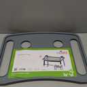 NOVA Walker Tray Table with Spill-Proof Raised Edges and Two Cup Holders and for Seniors, Standard Folding Walker Accessory, 16 x 23 Inch