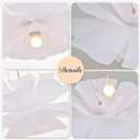20 Floral Pendant Light 2-Light Adjustable Modern Chandelier Flower Contemporary Pendant Lighting Fixtures for Kitchen Island Living Dining Room, White, UL Listed