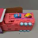 Unicorn Truck Toys for 2 3 4 5 6 7 Year Girl Toddler Foldable Track 2 Player Race Mode Friction Power Toy Cars Light&Sound Push Transport Carrier W/ 6 Princess Cars Birthday Gift Idea for Kids Girls