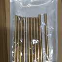 DYWISHKEY 10 Pieces 6mm Brass Rods, Brass Round Stock Lathe Bar Stock for DIY Craft Making, Handle Pin, 6mm in Diameter, 100mm in Length