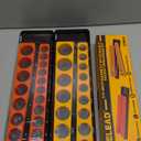 ELEAD Magnetic Socket Holder Organizer Set - 6-Piece Durable 1/2, 1/4, 3/8 Inch Drive Holder, Tool Box Storage Tray for Wrench, Screwdriver, Mechanic Tools, Portable Toolbox Accessory (Red&orange)