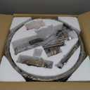 Farmhouse Crystal Ceiling Light Fixture, 3-Light Semi Flush Mount Crystal Chandelier Light Fixture Rustic Vintage Bronze Pendant Ceiling Lamp for Hallway Corridor Kitchen Entryway Bedroom Living Room (16" High 12.8" Wide)