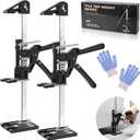 DGSL Labor Saving Arm Furniture Jack 2 Packs, 15.3 Inch Furniture Lifter Tool for Heavy Furniture Construction Jack, Multifunctional Lifting Arm Tool for Installing Cabinet, Drywall Lift Wall