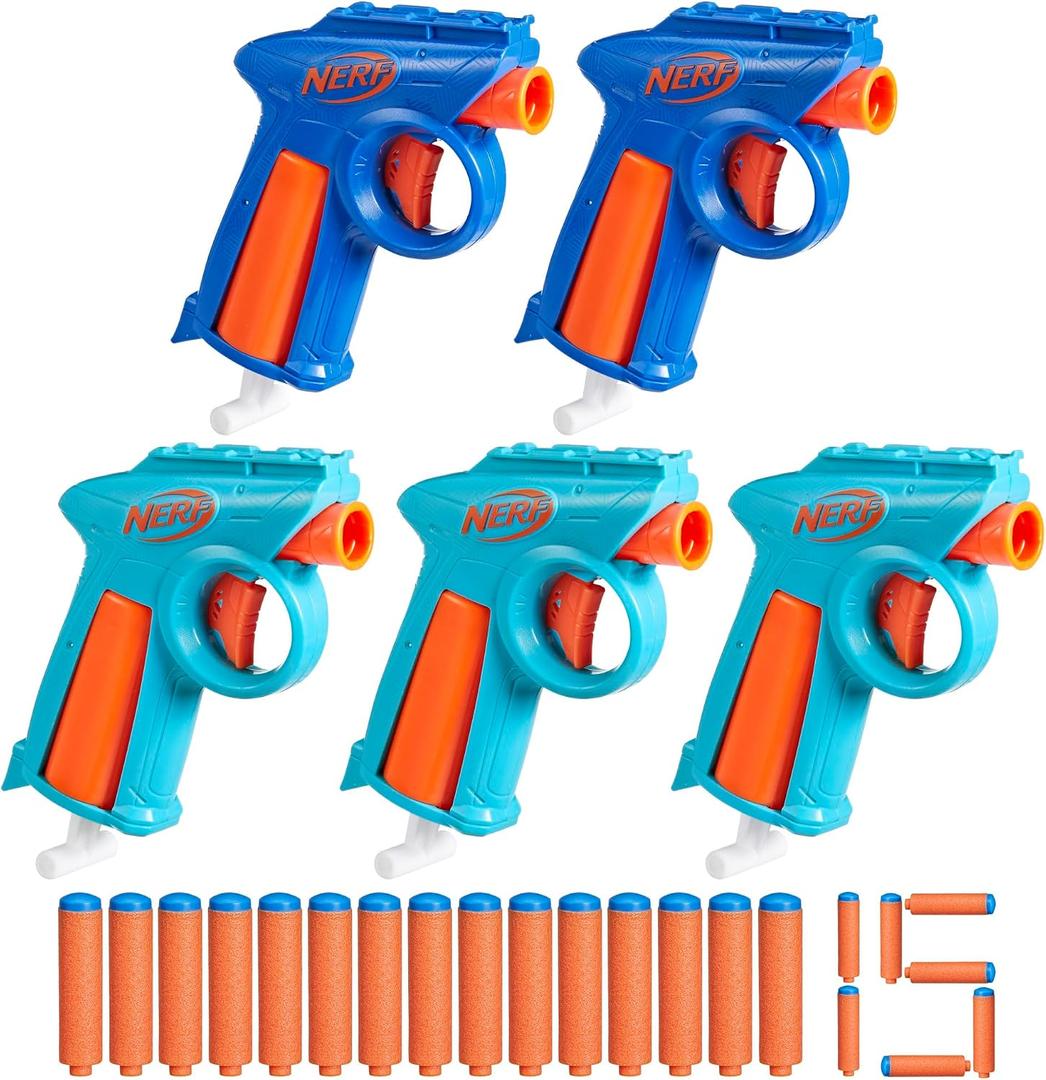 Nerf N Series Party Pack, Includes 5 N Series Flex Blasters, 15 N1 Darts Compatible Only N Series Blasters, Ages 8+