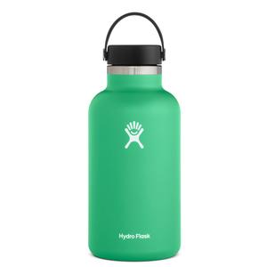 Hydro Flask Water Bottle - Stainless Steel & Vacuum Insulated - Wide Mouth 2.0 with Leak Proof Flex Cap - 64 Oz, Spearmint