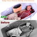 OUTXE Silicone Phone Holder Accessories for Bogg Bag, Phone Case Holder Compatible with All Bogg Bags, Peachy Beachy Cell Phone Insert for Simple Modern Beach Bag