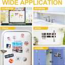 Adhesive Magnetic Tape 8 Feet,Flat Package (8 PCS 1X12"),Sticky Strips,Tapes Magnets for White Board.Magnetic Strips for Classroom